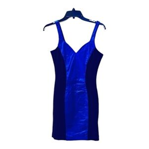 RARE Wilsons Leather color block dress